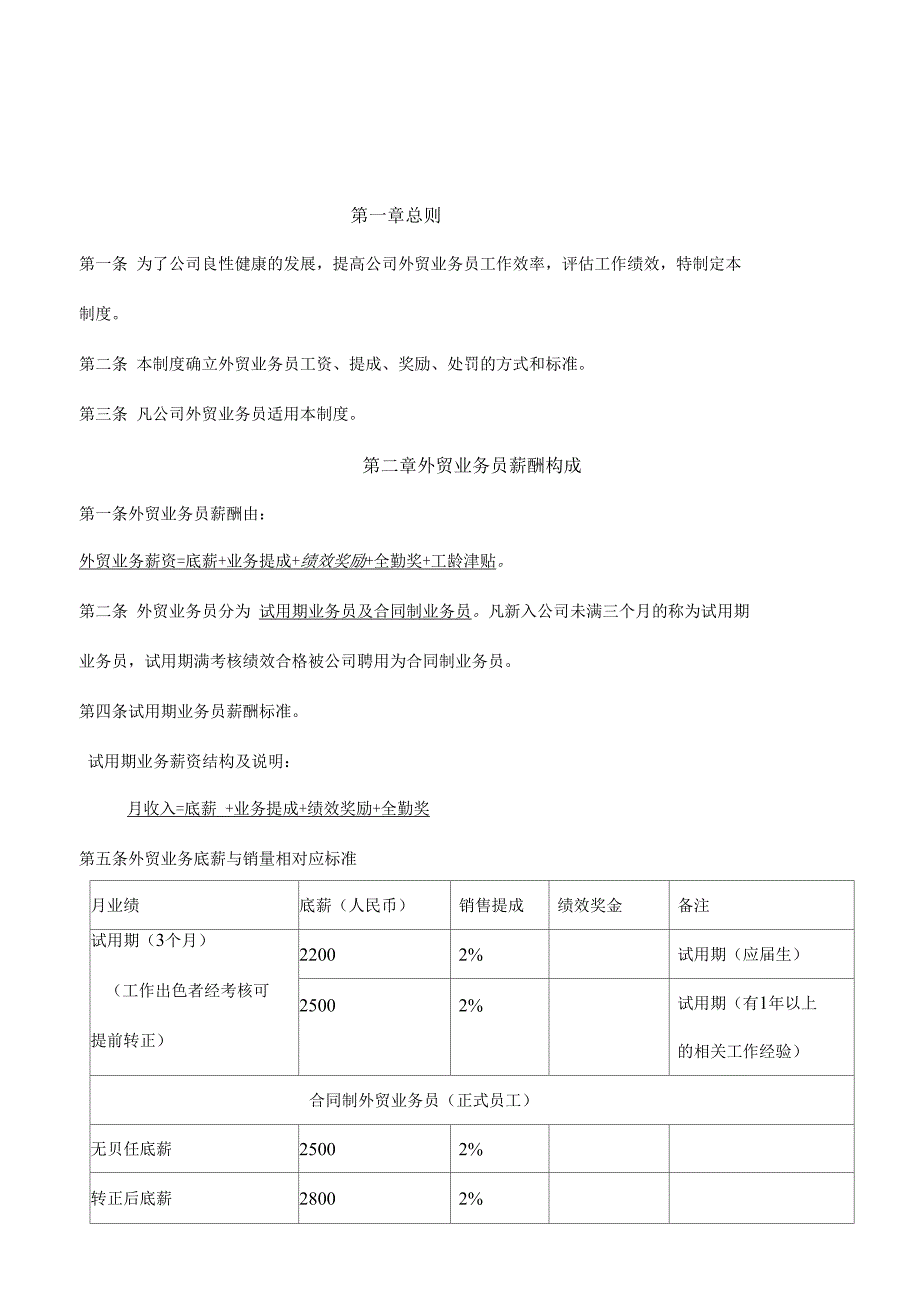外贸业务员薪酬管理制度.doc_第1页