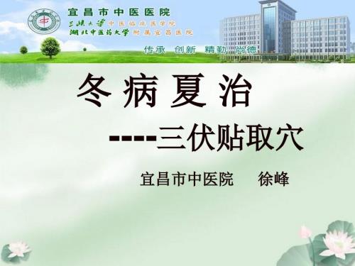 冬病夏治PPT课件.ppt