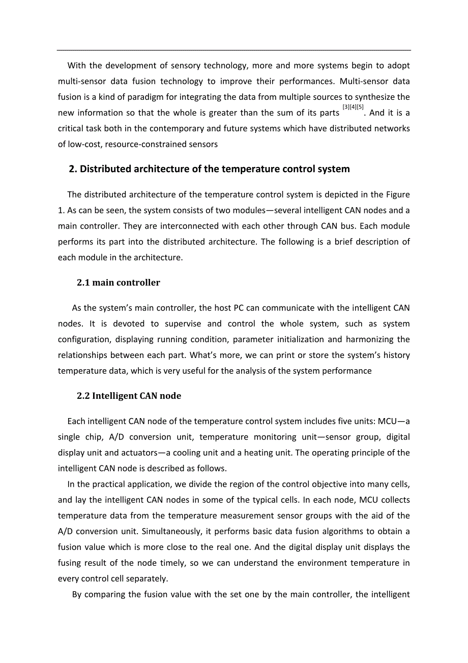 基于多传感器数据融合的分布式温度控制测量系统毕业课程设计外文文献翻译中英文翻译外文翻译.doc_第2页