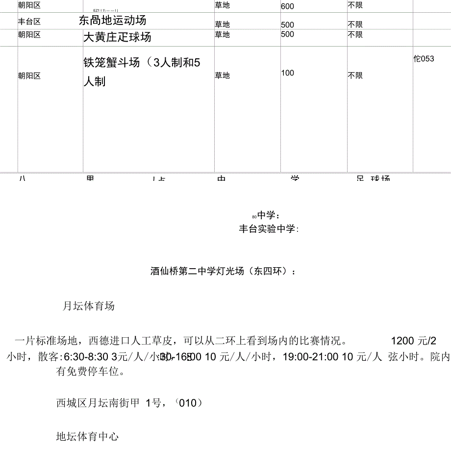 北京足球场地一览表.docx_第3页