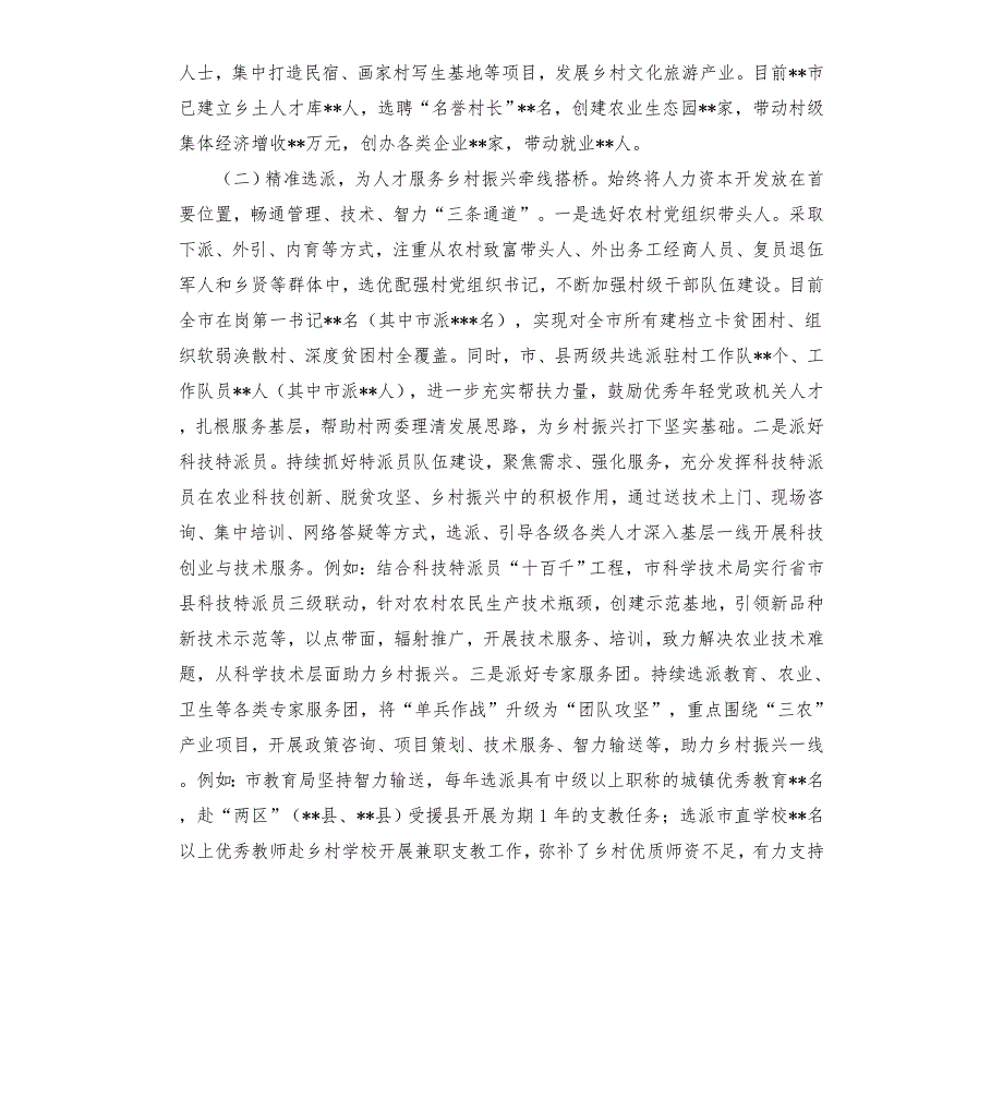 人才乡村振兴战略情况报告模板.doc_第3页