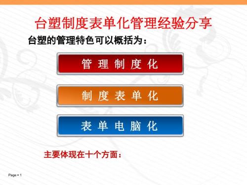企业制度表单化管理经验分享.ppt