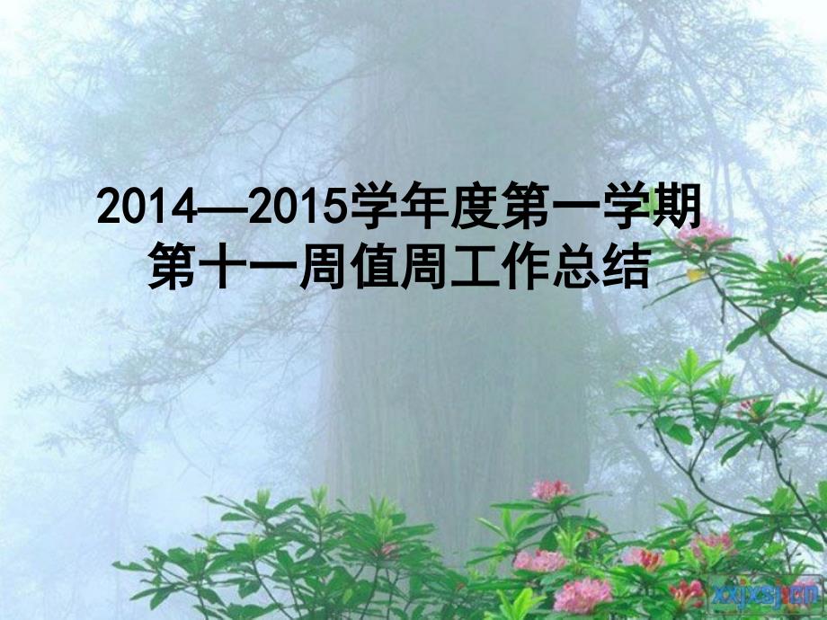 值周工作总结PPT课件.ppt_第1页