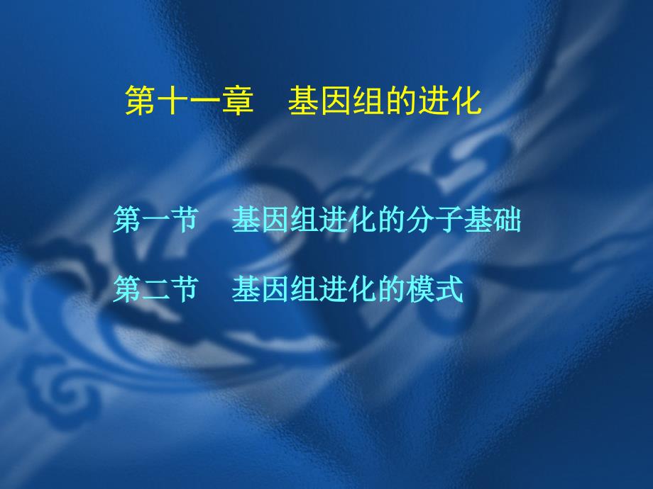 基因组的进化PPT课件.ppt_第1页