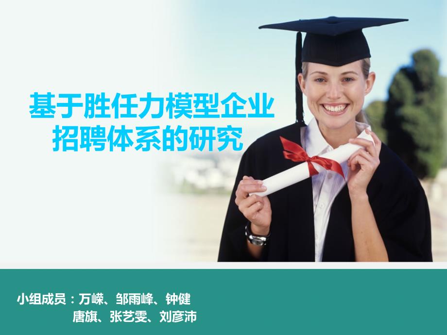 基于胜任力模型企业招聘体系的研究课件.ppt_第1页