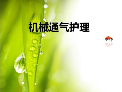 呼吸机的使用PPT课件.ppt