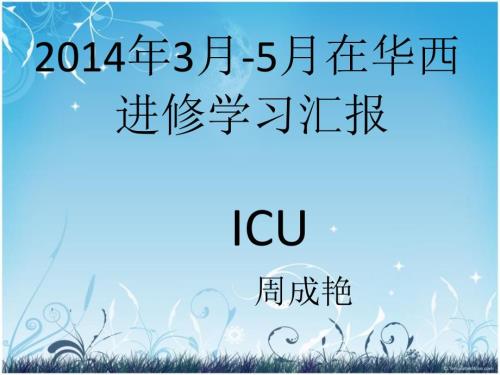华西医院进修汇报PPT课件.ppt
