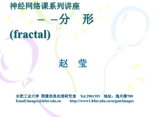 分形理论及其应用PPT课件.ppt