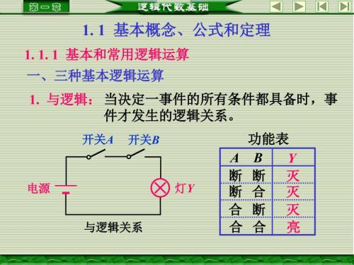 基本和常用逻辑运算.ppt