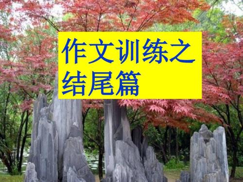作文的结尾技巧课件.ppt