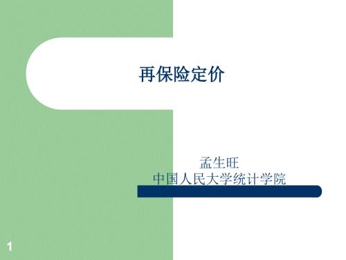 再保险定价课件.ppt