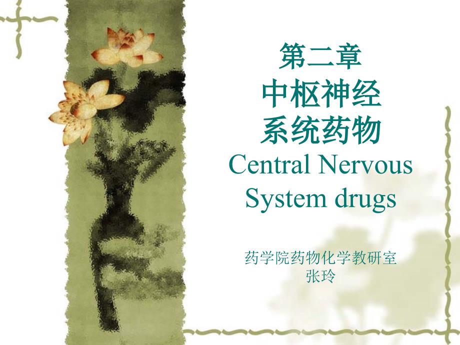中枢神经系统药物PPT课件.ppt_第1页