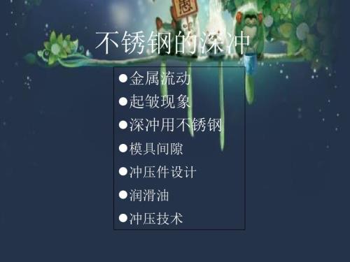 不锈钢的深冲PPT课件.ppt