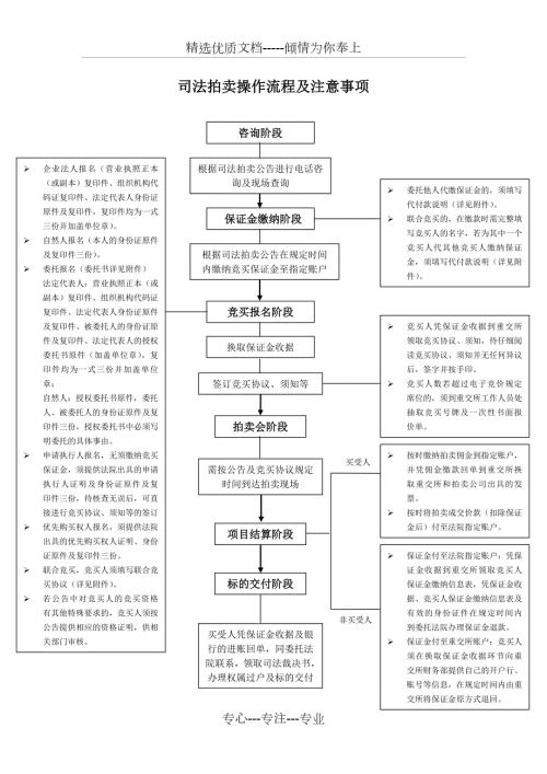 司法拍卖操作流程及注意事项共2页.doc