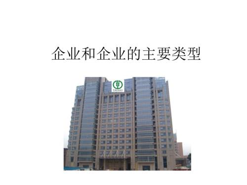 企业和企业的主要类型课件.pptx