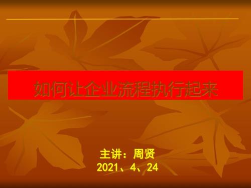 如何让企业流程执行起来.pptx