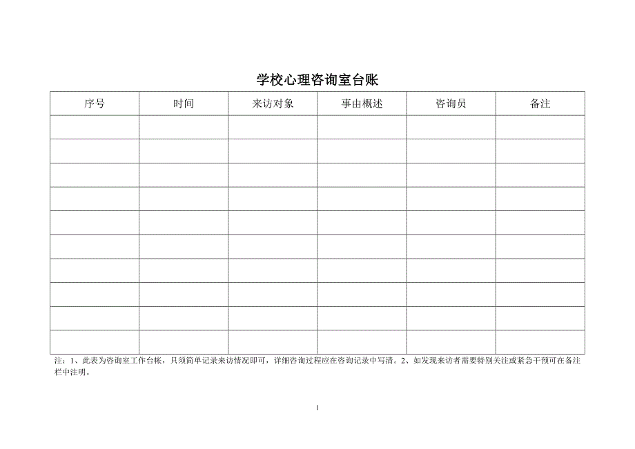 学校心理咨询室台账.doc_第1页