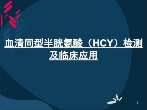 同型半胱氨酸课件.ppt
