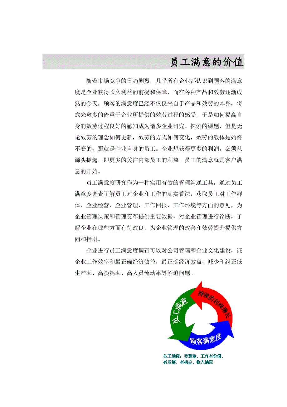 中国银行员工满意度调查方案一份非常好的专业资料有很好的参考价值.doc_第3页