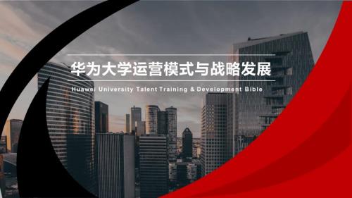 华为大学运营模式与战略发展ppt课件.pptx