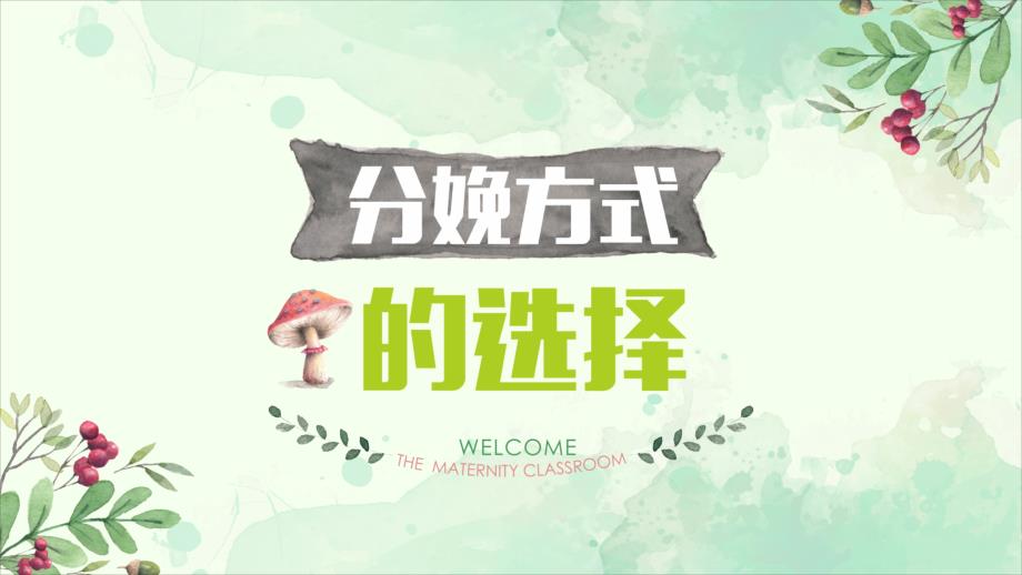 分娩方式的选择PPT课件.pptx_第1页