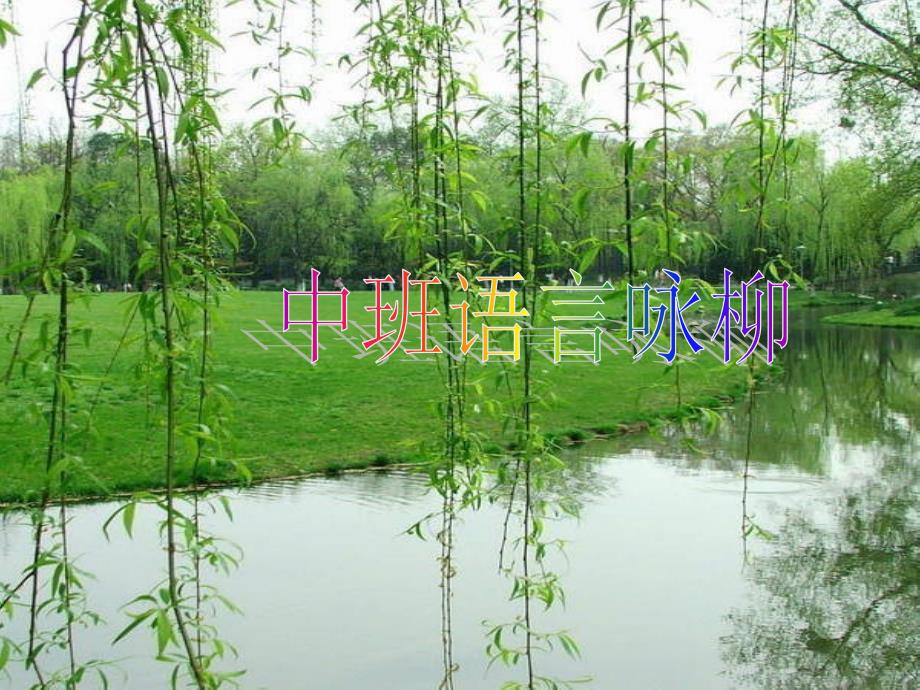 中班语言古诗咏柳.ppt_第1页
