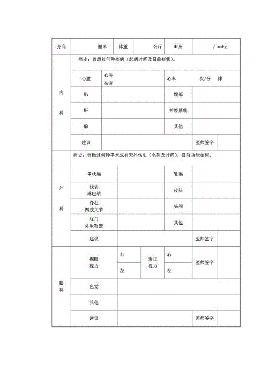 关于公务员体检项目表.doc_第2页