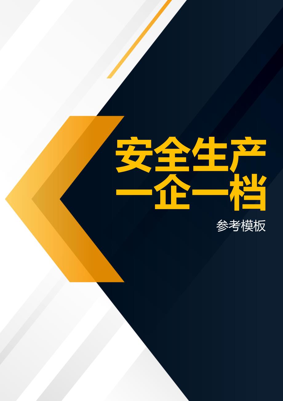 安全生产一企一档参考模板.docx_第1页