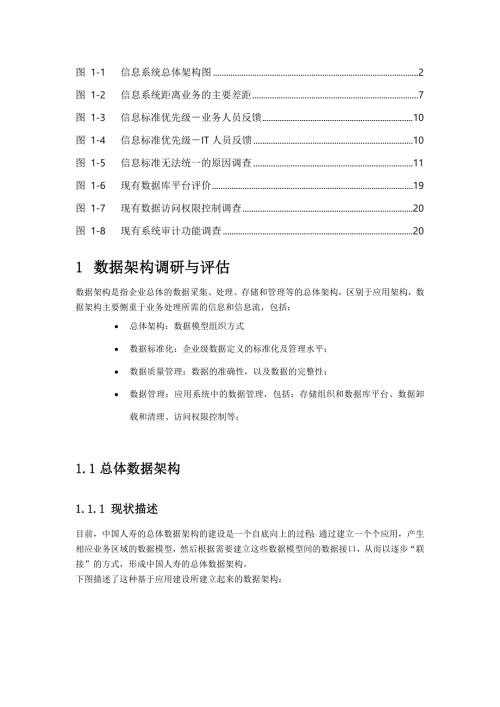 中国人寿保险数据架构调研与评估.doc
