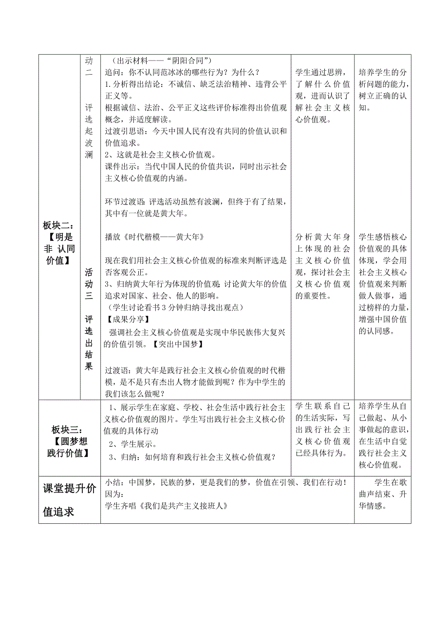 凝聚价值追求教学设计方案.doc_第2页