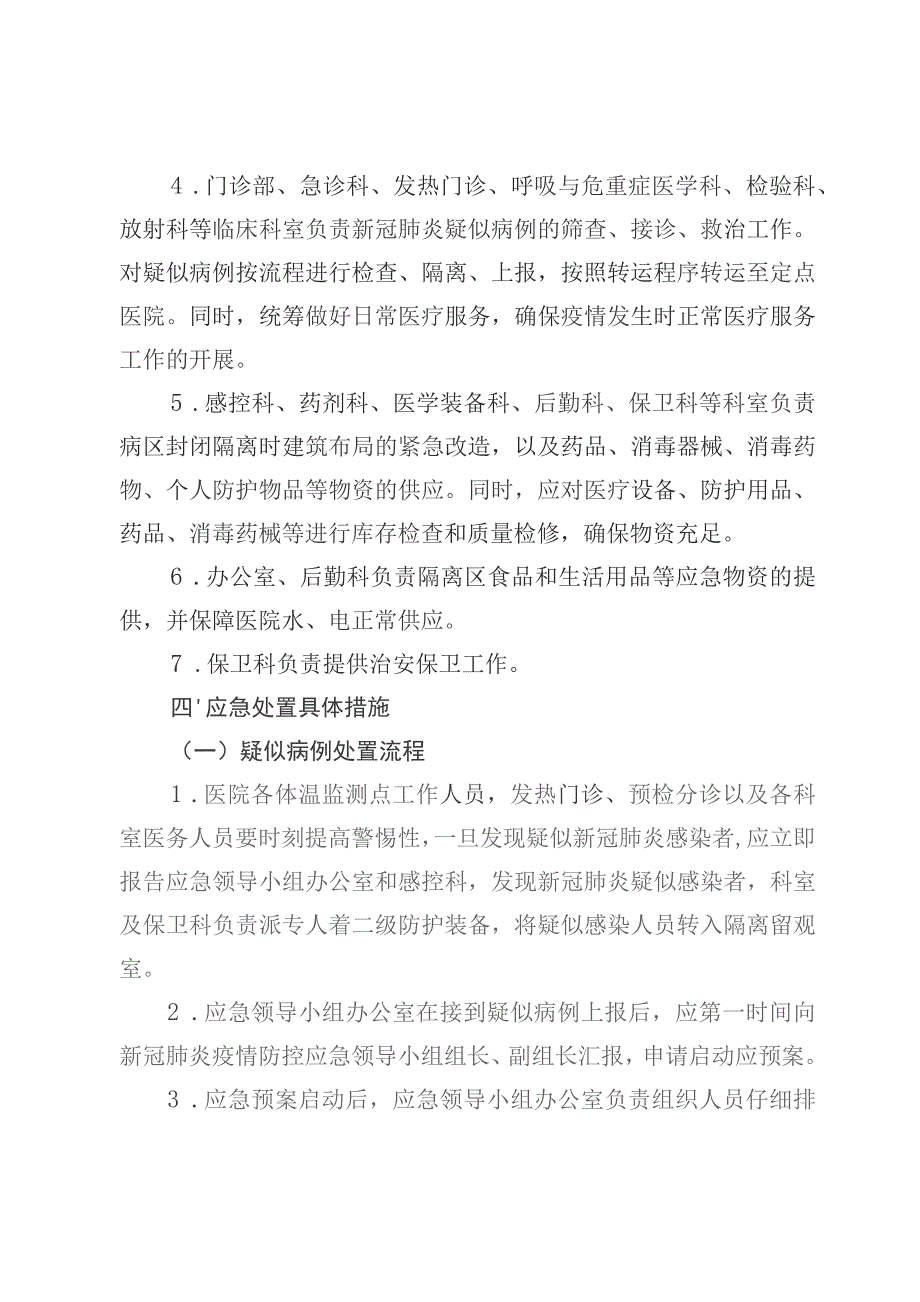 医院新冠肺炎疫情防控应急预案.docx_第3页