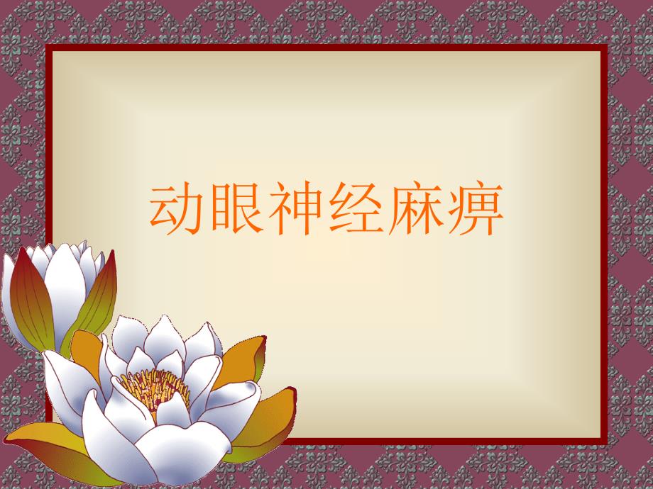动眼神经麻痹鉴别诊断课件.ppt_第1页