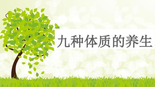 中医九种体质的养生.pptx