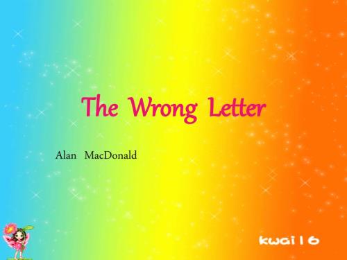 典范英语Thewrongletter.ppt