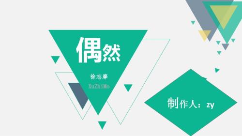 偶然徐志摩PPT课件.ppt