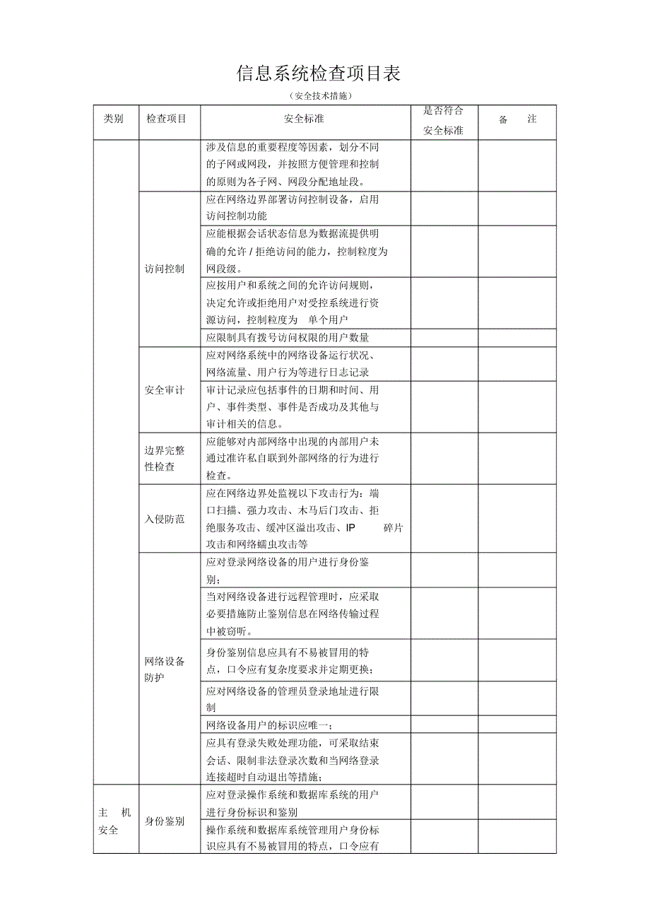 信息系统网络安全检查表.doc_第3页