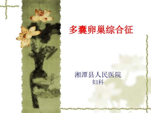 多囊卵巢综合征PPT课件.ppt