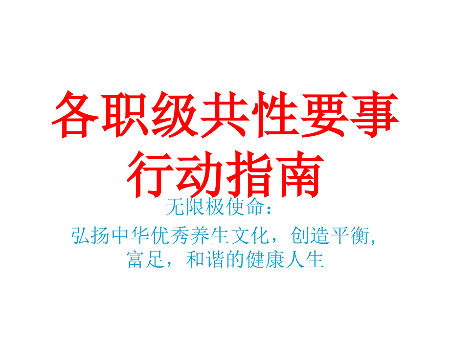 各职级共性要事行动指南.ppt_第1页