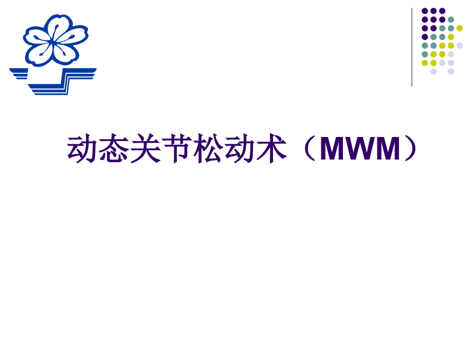 动态关节松动术PPT课件.ppt_第1页