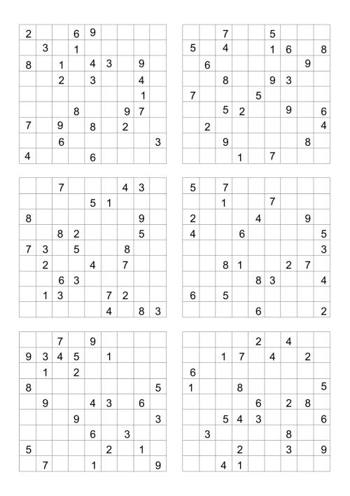 免费数独题目.doc