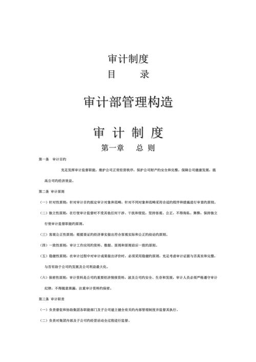 审计部管理制度.docx