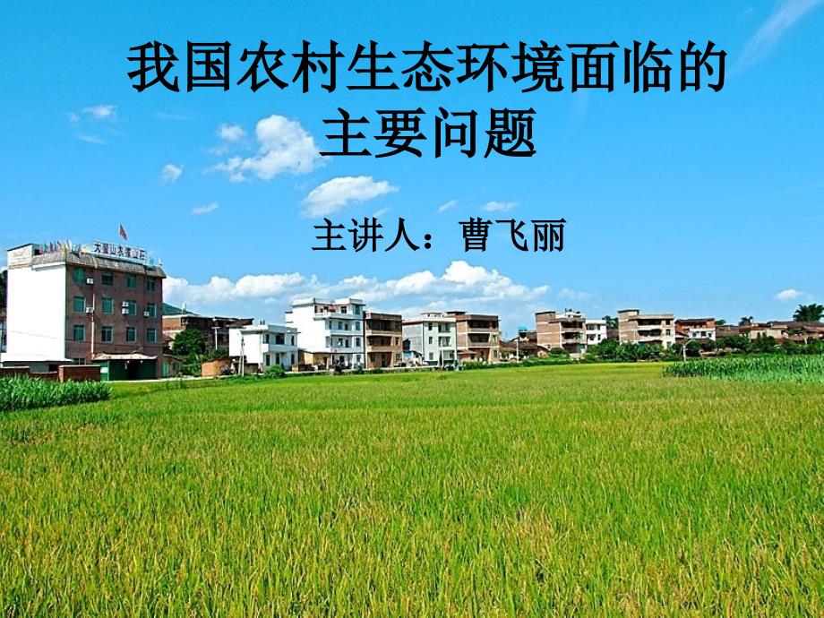 农村生态环境问题.ppt.ppt_第1页