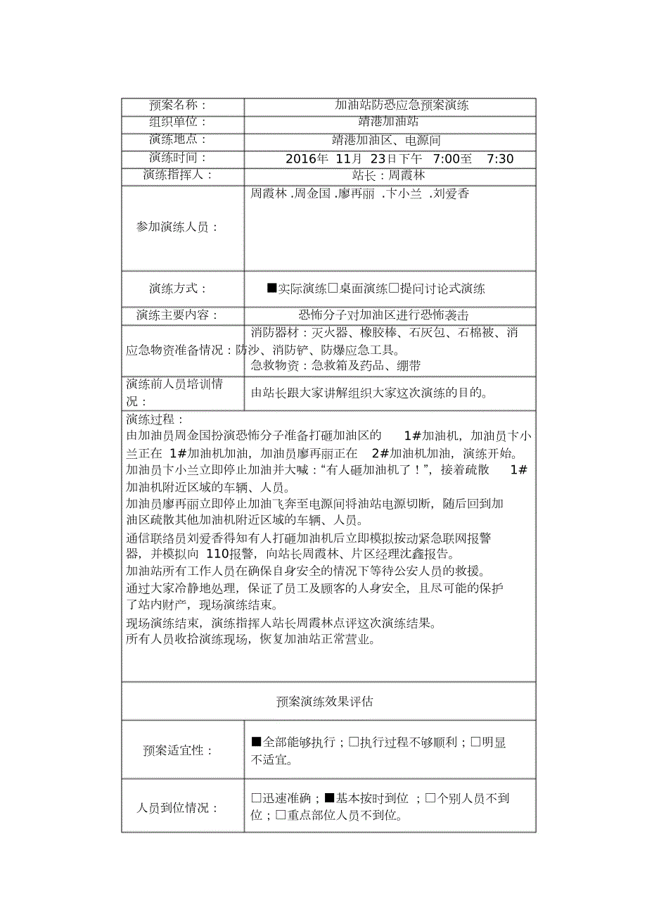 加油站防恐应急预案演练完整版.doc_第1页