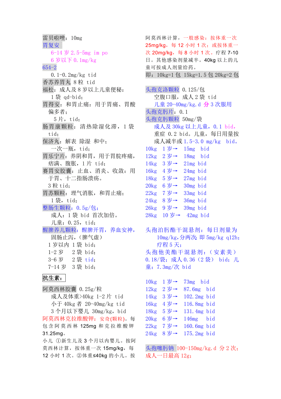 儿科常用药物剂量计算.doc_第2页
