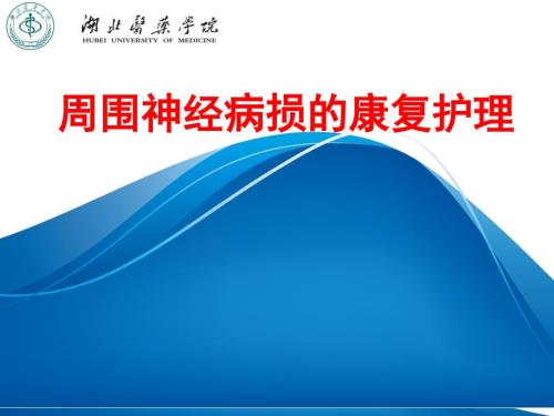 周围神经损的康复护理.ppt