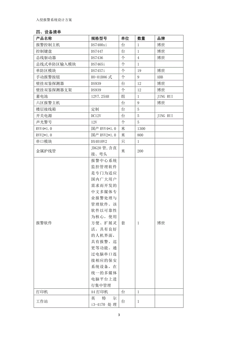 入侵报警系统设计方案.doc_第3页