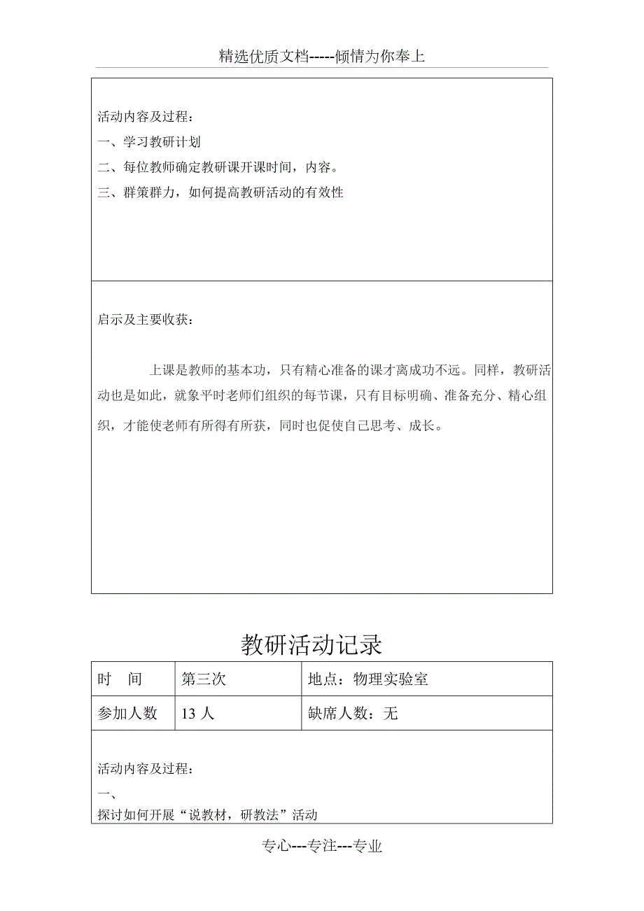 初中数学教研活动记录共13页.doc_第2页
