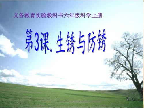 六年级上册科学生锈与防锈.ppt