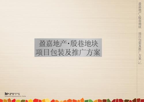 南京江宁盈嘉地产殷巷地块项目包装及推广方案.ppt