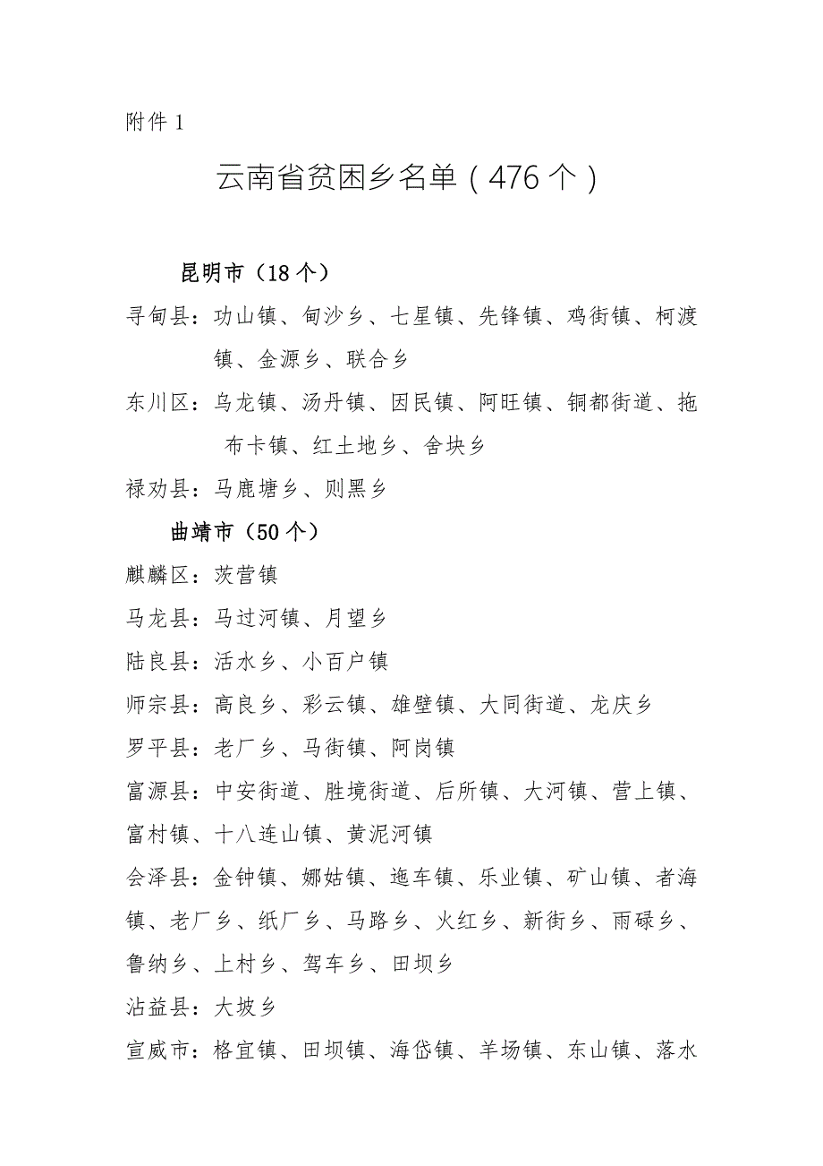 关于云南省确定贫困乡镇贫困村的.doc_第2页